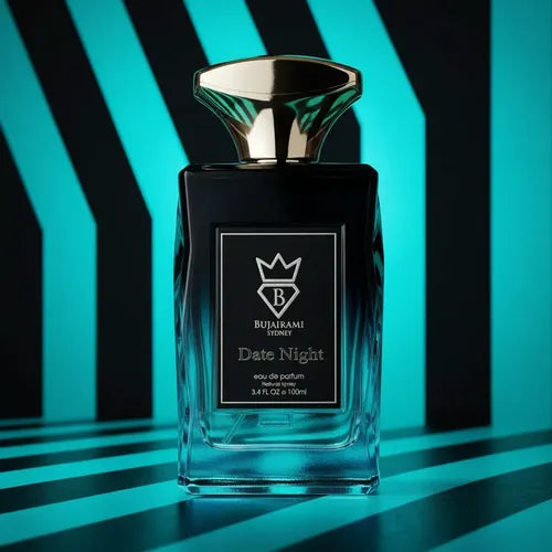 BUJAIRAMI DATE NIGHT 100ml-LAYTON-mela, lavanda, bergamotto e arancia;violetta e gelsomino; vaniglia, cardamomo, sandalo, pepe e patchouli.