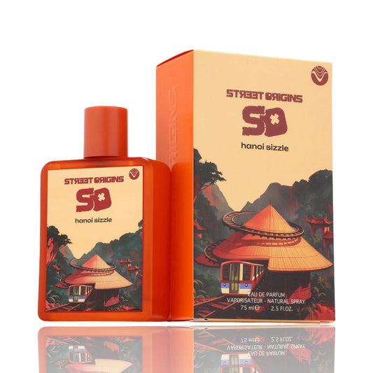 HANOI SIZZLE STREET ORIGINS EDP 75ML-cardamomo, nocciola, caffè e rum; caramello salato, mirra, iris e cacao; fava tonka, vaniglia, vetiver e fumo