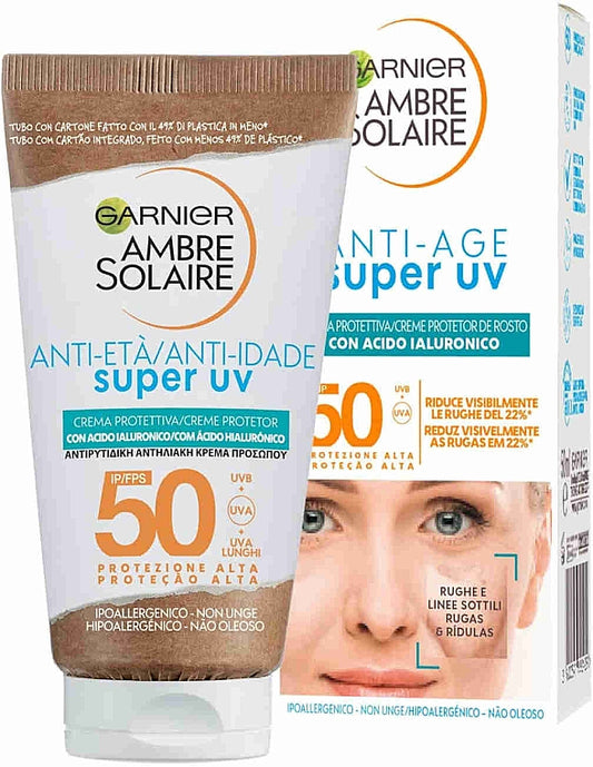 Garnier Ambre Solaire Crema viso Anti età spf 50 50ml