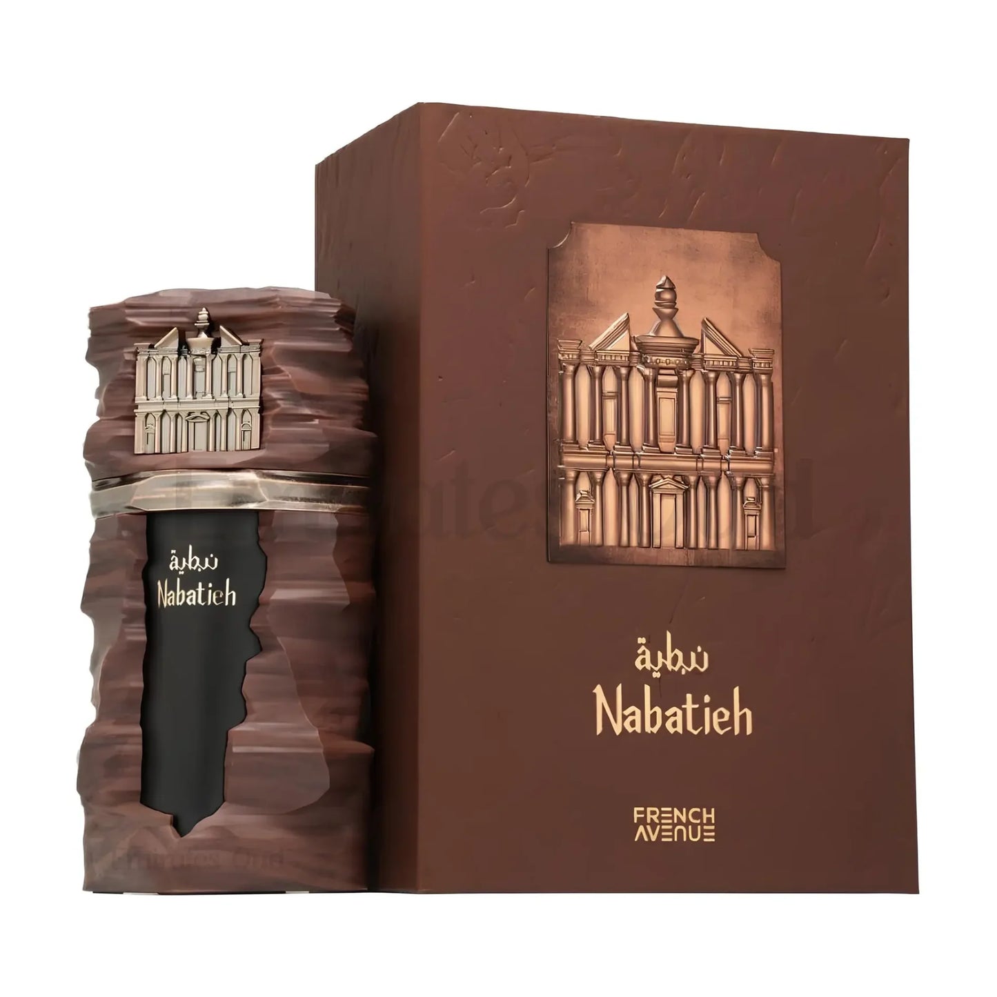 French Avenue Nabatieh extrait 90ML - Kardamon, Cynamon i Migdał; Wanilia, Kawa, Irys i Daktyle; Akigalawood, Drewno cedrowe, Fava Tonka i Dym.