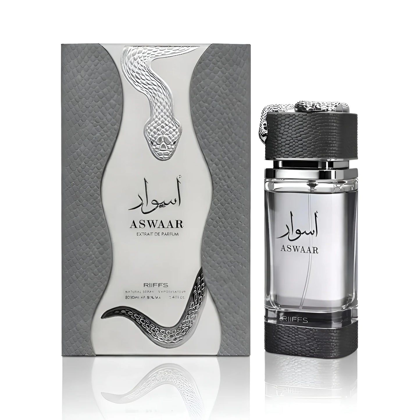 ASWAAR RIIFFS EXTRAIT 100ML-Zenzero, Bergamotto, Pepe Rosa, Note Verdi,Cardamomo, Ribes nero, Rosa turca,Vaniglia, Patchouli, Ambra grigia, Muschio, Benzoino, Cedro