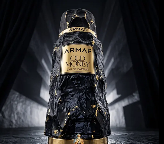 ARMAF OLD MONEY 100ML-Lavanda, Pepe Nero e Bergamotto;, Iris di Toscana, Cemento, Pralina, Liquirizia Nera, Caffè, Pera ;Radici, Legno di Cedro, Vetiver, Note Minerali, Note Talcate, Fumo, Lava, Pelle Umana e Cacao.