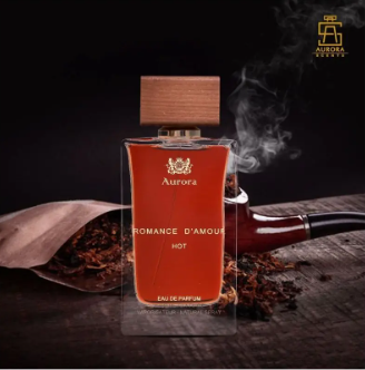 AURORA SCENTS ROMANCE D'AMOUR HOT 100ML- Fiore d'Arancio; Ylang Ylang, Miele e Rosa; le note di base sono Patchouli e Ambra.