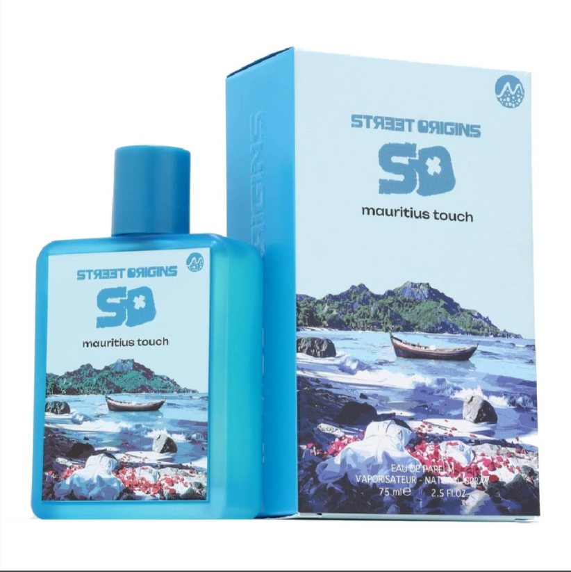 MAURITIUS TOUCH STREET ORIGINS EDP 75ML-Limonka, Mandarynka i Jabłko; Geranium Różowe, Cynamon i Szałwia; Sandał, Fasola Tonka i Czekolada.