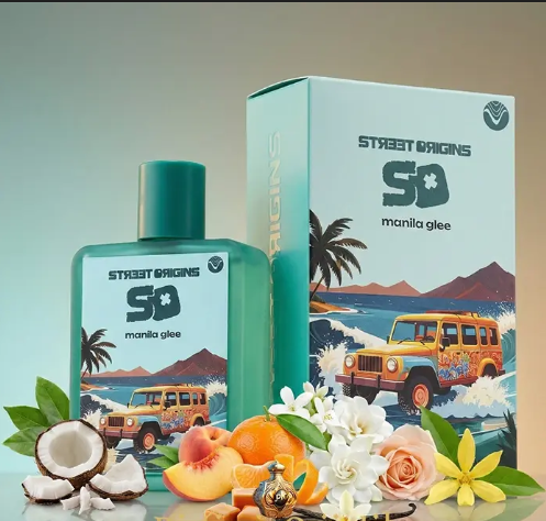 MANILA GLEE STREET ORIGINS EDP 75ML-Mandarino, Cocco e Pesca;Fiori Bianchi, Dolciumi, Ylang Ylang e Rosa,Legno di Cedro, Vaniglia, Caramello, Ambra e Muschio