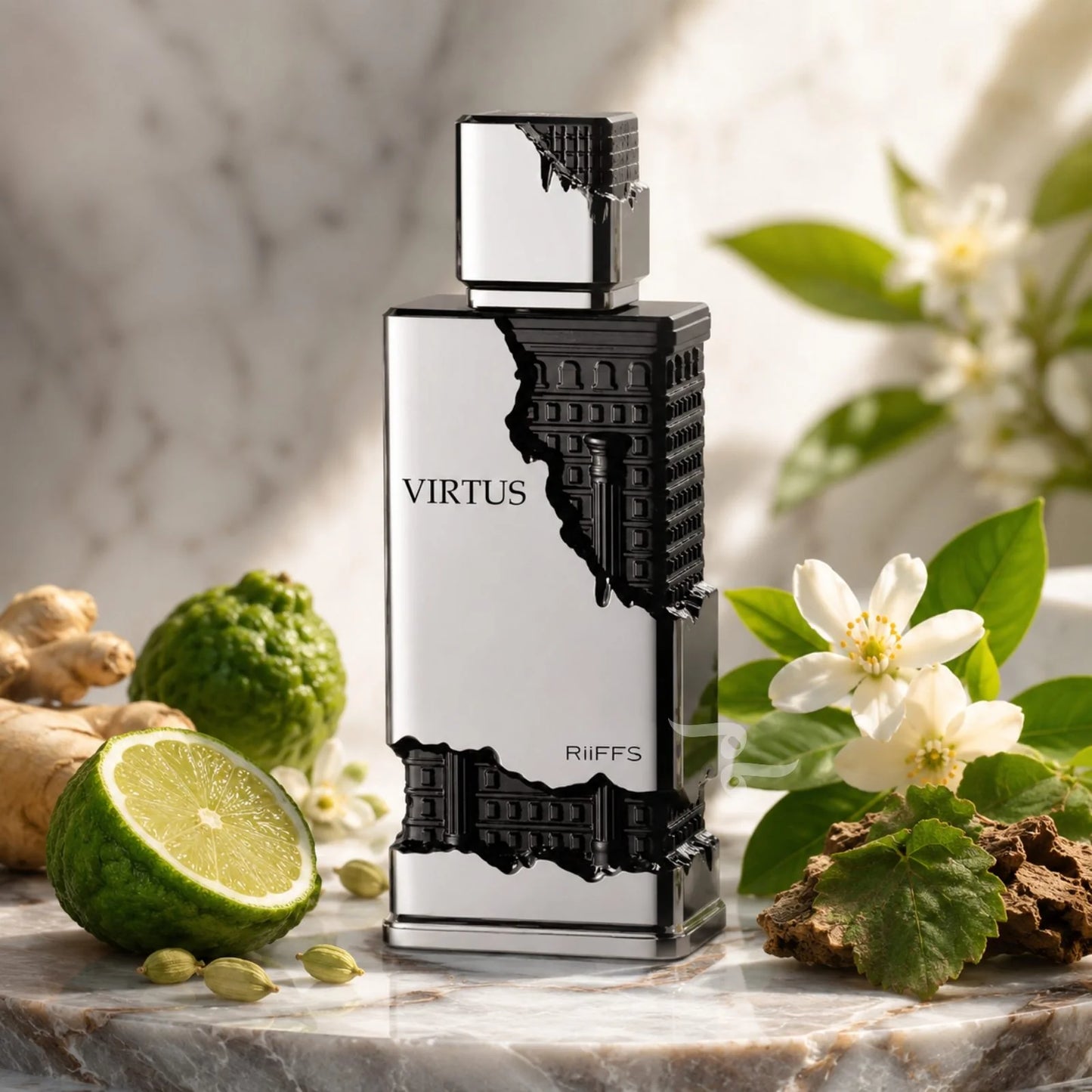 VIRTUS RIIFFS EXTRAIT 100ML-Zenzero, Bergamotto,Cardamomo,fiori d'arancio,note floreali e Patchouli