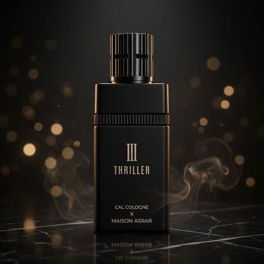 MAISON ASRAR THRILLER CAL CALOGNE EXTRAIT 100ML-Pepe, Bergamotto, Cardamomo, Limone, Zafferano e Elemi; Cuoio, Fava Tonka, Labdano, Incenso e Salvia Sclarea;Sandalo, Vaniglia, Benzoino, Ambra, Cashmeran e Muschio