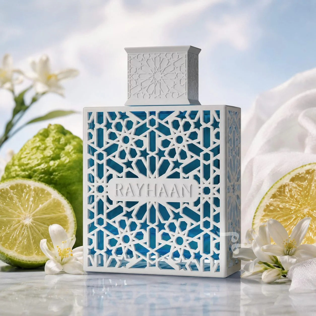 AZUL DI RAYHAAN EDP 100ML-Limone e Bergamotto;Fiore di Pompelmo;Calone e Sandalo.