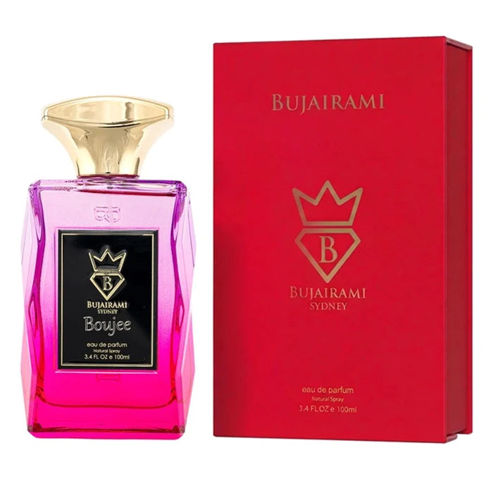 BUJAIRAMI BOUJEE 100ml-Bergamotto, Litchi e Zenzero; Peonia, Rosa e Cacao;Patchouli.