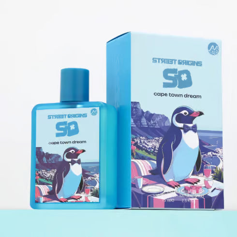 CAPE TOWN DREAM STREET ORIGINS EDP 75ML-Bergamotto, Mela e Methyl Pamplemousse;Fiore d'Arancio;Note Marine, Ambertonic, Patchouli e Ambra.