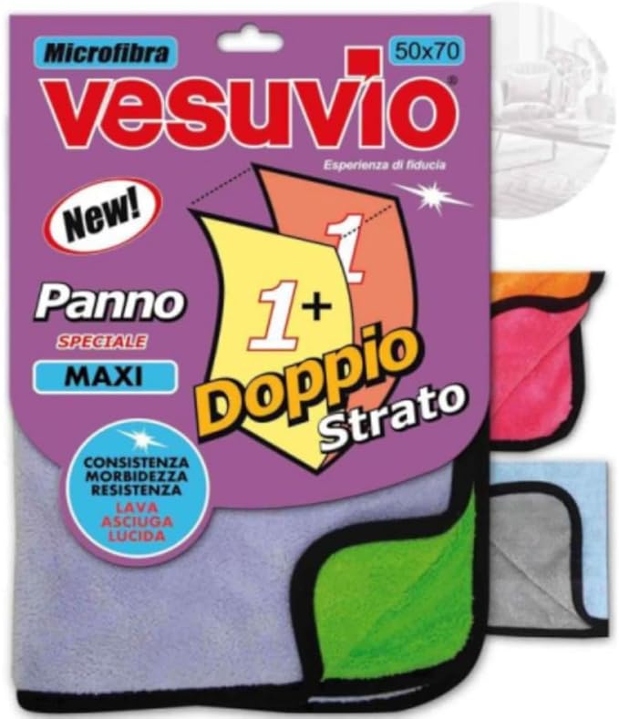 Panno Microfibra Doppio Strato - Vesuvio - 50x70cm