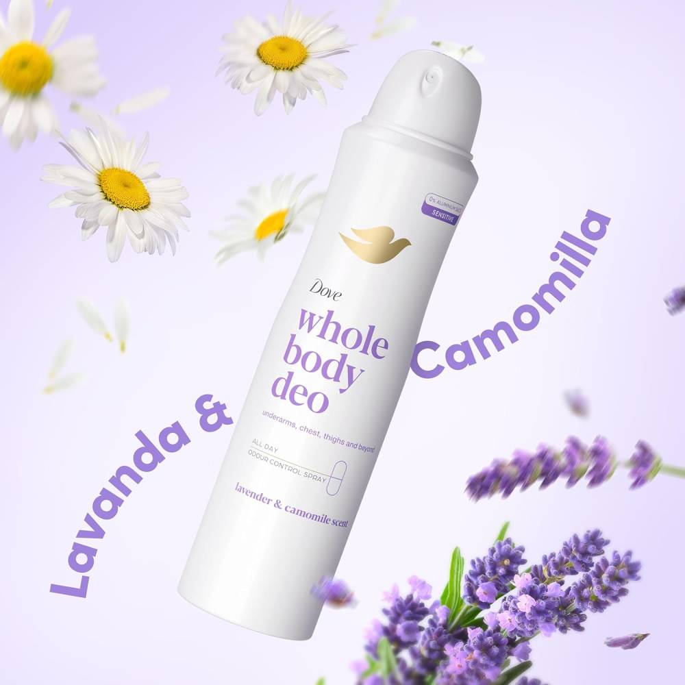 Dove Deodorant spray Body Lawenda i Rumianek
