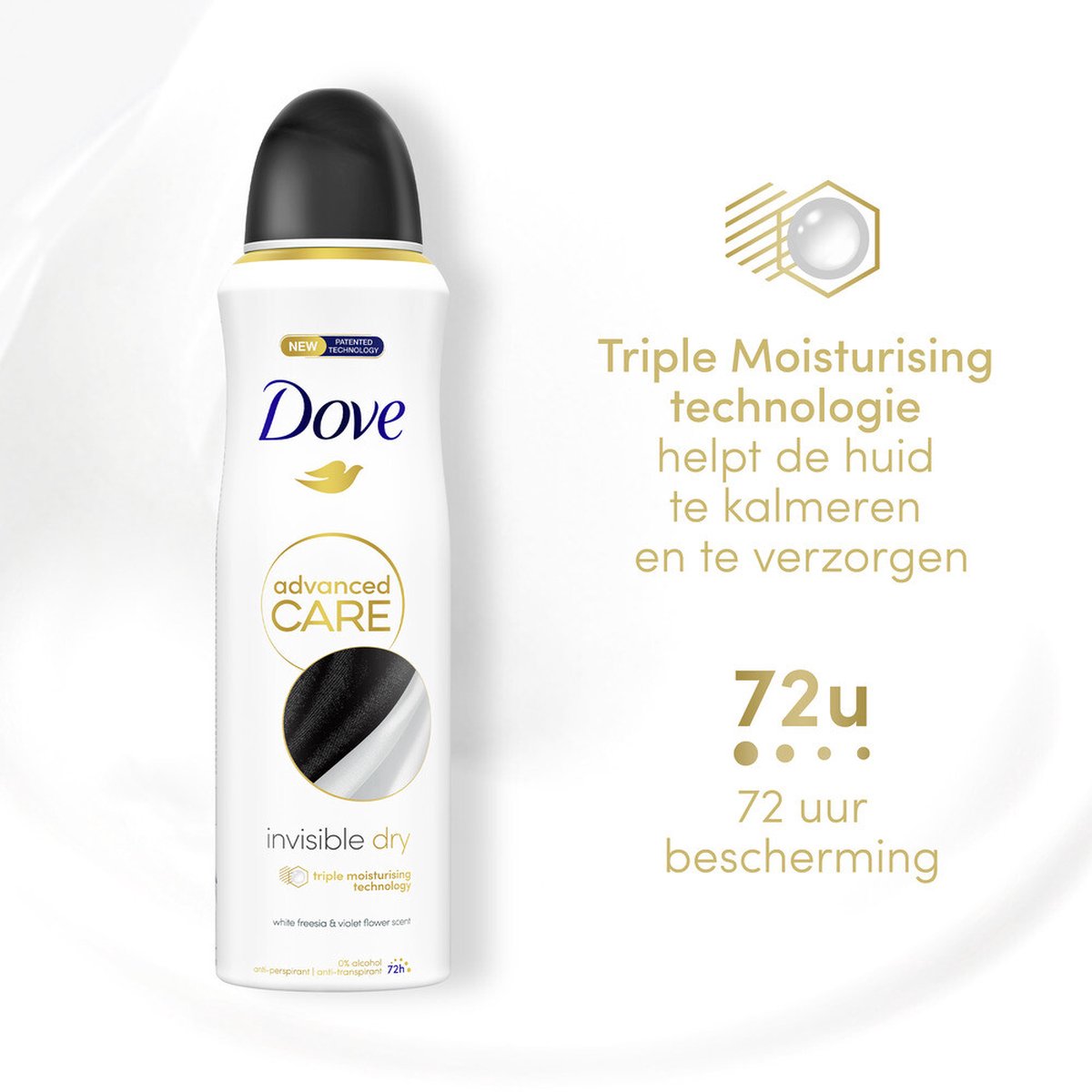 Dove Deodorant 250ml Invisible Dry Opakowanie 3 Sztuki