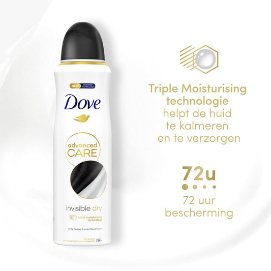 Dove Deodorante 250ml Invisible Dry Confezione 3 Pezzi