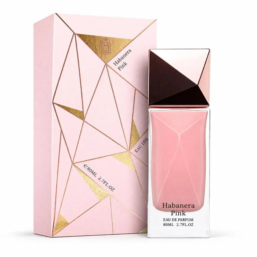 HABANERA PINK AURORA SCENTS 80ML-Pepe Nero, Bergamotto e Mandarino;Fiore d'Arancio, Gelsomino Sambac e Frutti Rossi;Caramello, Ambra e Muschio.