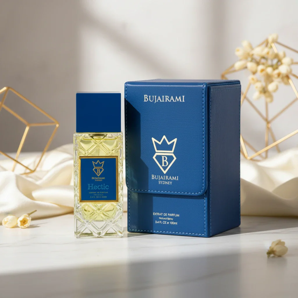 BUJAIRAMI HECTIC EXTRAIT 100ML-immagination-Cedro, Bergamotto di Calabria e Arancia di Sicilia;Zenzero Nigeriano, Cannella di Ceylon e Neroli Tunisino; Ambroxan, Tè Nero Cinese, Legno di Guaiaco e Olibano.