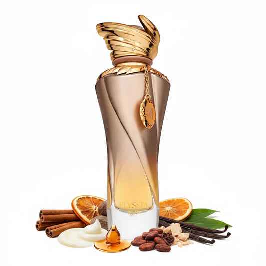 ELYSSIA AURA RIIFFS EXTRAIT 100ML-Cannella, Arancia, Noce Moscata,Crema alla Vaniglia, Cognac, Cacao,Vaniglia Bourbon, Legno di Cedro, Patchouli