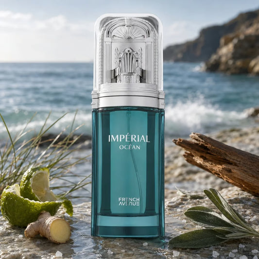 IMPERIAL OCEAN FRENCH AVENUE 100ML-bergamotto, zenzero e sale marino,mughetto, alghe marine e vetiver,ambra grigia e legno di cedro.