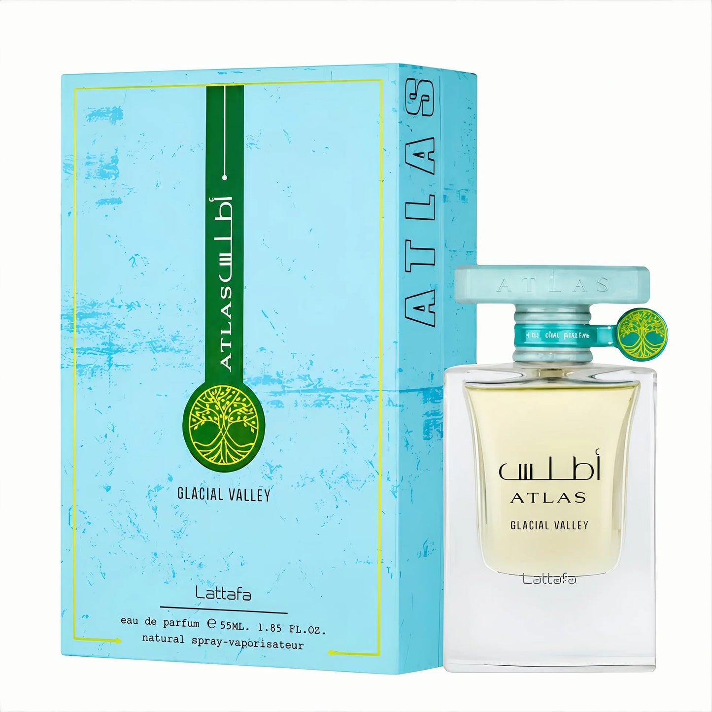 ATLAS GLACIAL VALLEY LATTAFA- Ananas, Fico, Menta, Gelsomino, Patchouli, Sale marino,Muschio, Vaniglia, Ambra