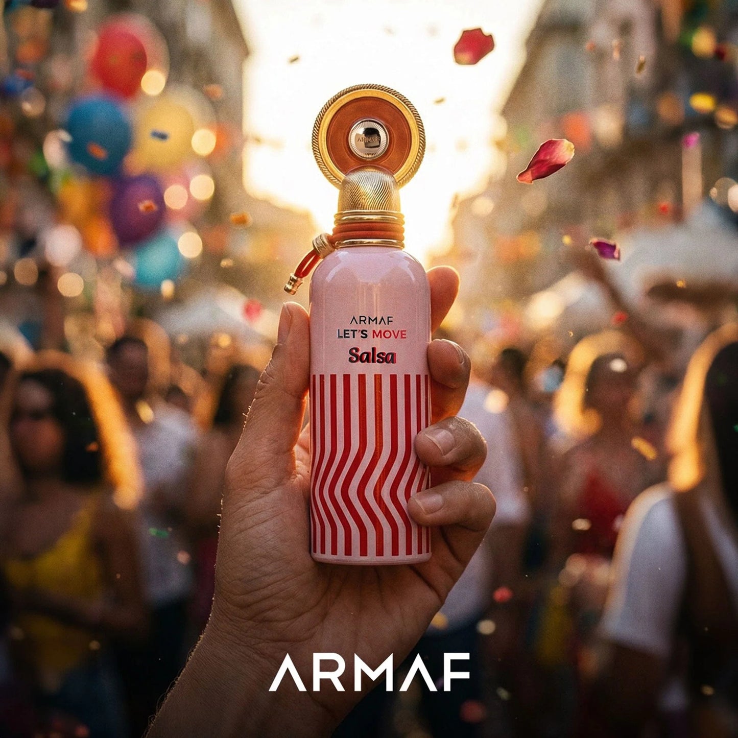 ARMAF LET'S MOVE SALSA-Kwiat pomarańczy, Neroli i Bergamot; Pistacja, Jaśmin, Róża i Pieprz Waniliowy, Sandalowiec i Musk.