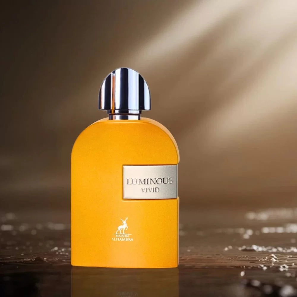 LUMINOUS VIVID MAISON ALHAMBRA-gemello di Perseus-Pompelmo, Bergamotto e Ribes Nero,Mandarino Verde e Vetiver;Legno di Cashmere,Ambra.