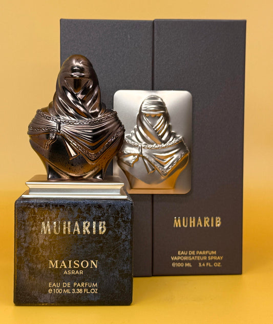 PROFUMO ARABO MUHARUB MAISON ASRAR Lavanda, Limone e Bergamotto; Miele, Cannella e Legno di Cashmere;Tabacco, Fava Tonka e Gelsomino.