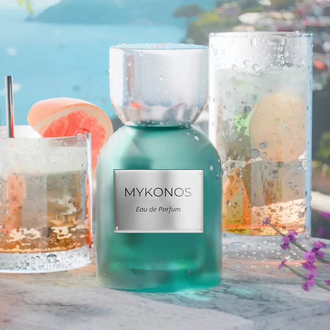 MYKONOS SORRENTO EXTRAIT 50ML-Mandarino, Bergamotto, Zenzero, Pompelmo e Magnolia;Zenzero, Note Acquatiche, Pompelmo, Neroli e Note Talcate;Legno di Cedro, Muschio, Ambra, Pompelmo, Rizoma di Iris e Patchouli.