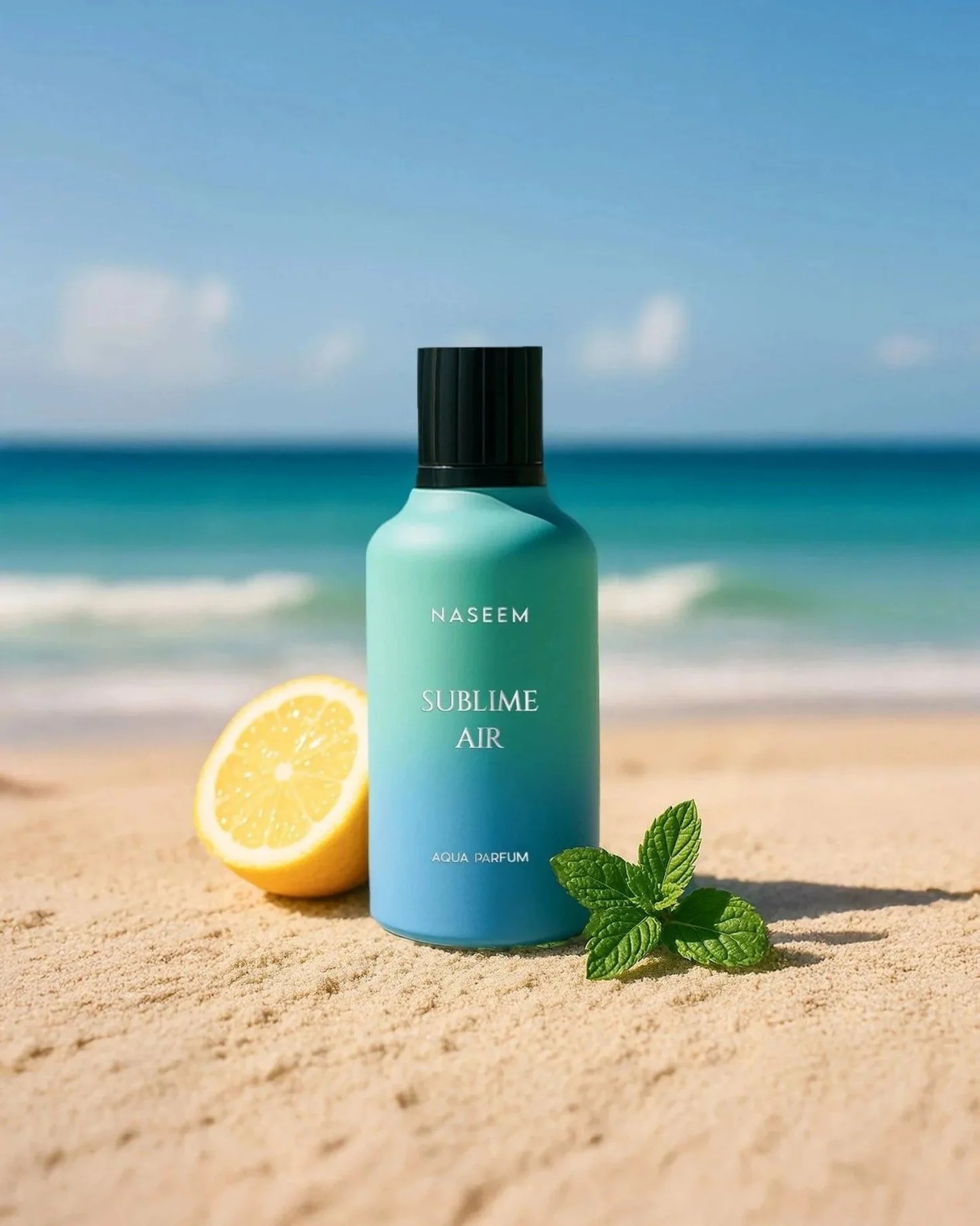 Naseem SUBLIME AIR Woda Perfumowana Bezalkoholowa 100ML-Czarna porzeczka, grejpfrut, cytryna. Marchew, mięta pieprzowa, fiołek. Ambretta, Figa, Piżmo.