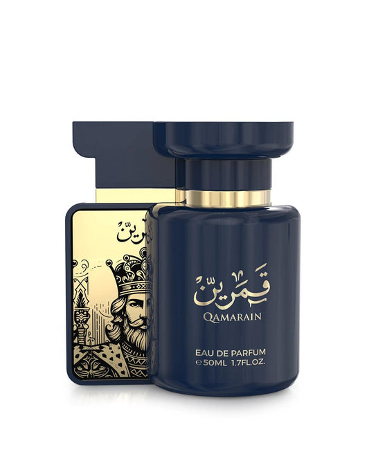 QAMARAIN FOR HIM AMARAN EDP 100ML-Ananas, Bergamotto, Pompelmo e Lime;Patchouli, Gelsomino e Legno di Cedro;Muschio di Quercia e Note Legnose.