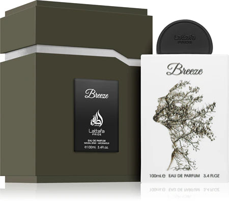 BREEZE LATTAFA EDP 100ML-Bergamotka, Kadzidło i Kardamon;Jaśmin i Cyklamen;Piżmo, Cedr i Sandalowiec.