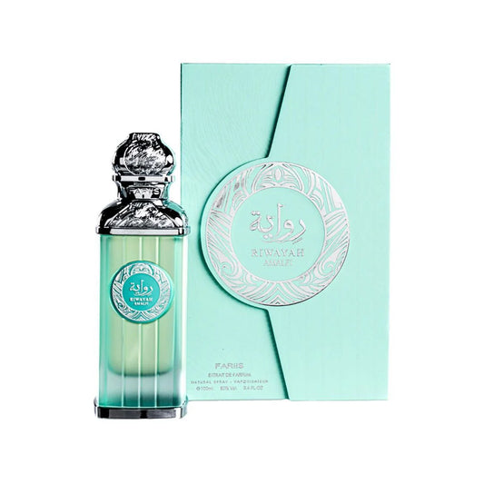 RIWAYAH AMALFI FARIIS EXTRAIT 100M-Limone di Sorrento, Acqua, Zenzero blu;Sandalo indiano, mela, patchouli, menta tritata,Bakhoor, ambra secca, vetiver, muschio di quercia.