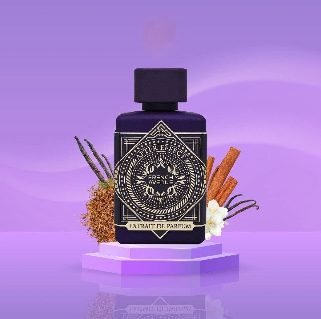 PROFUMO ARABO AFTER EFFECT EXTRAIT FRENCH AVENUE  Rum, sandalo, cannella, zafferano, tabacco, fiori bianchi