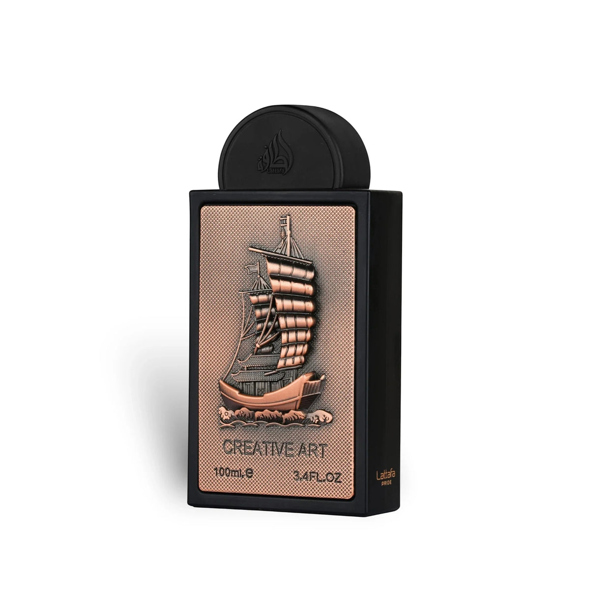 CREATIVE ART LATTAFA PRIDE 100ML-Cardamomo, Elemi, Pepe Nero, Bergamotto e Limone;Cumino, Patchouli, Geranio, Zafferano e Gelsomino;Incenso, Vaniglia, Benzoino e Ambra.