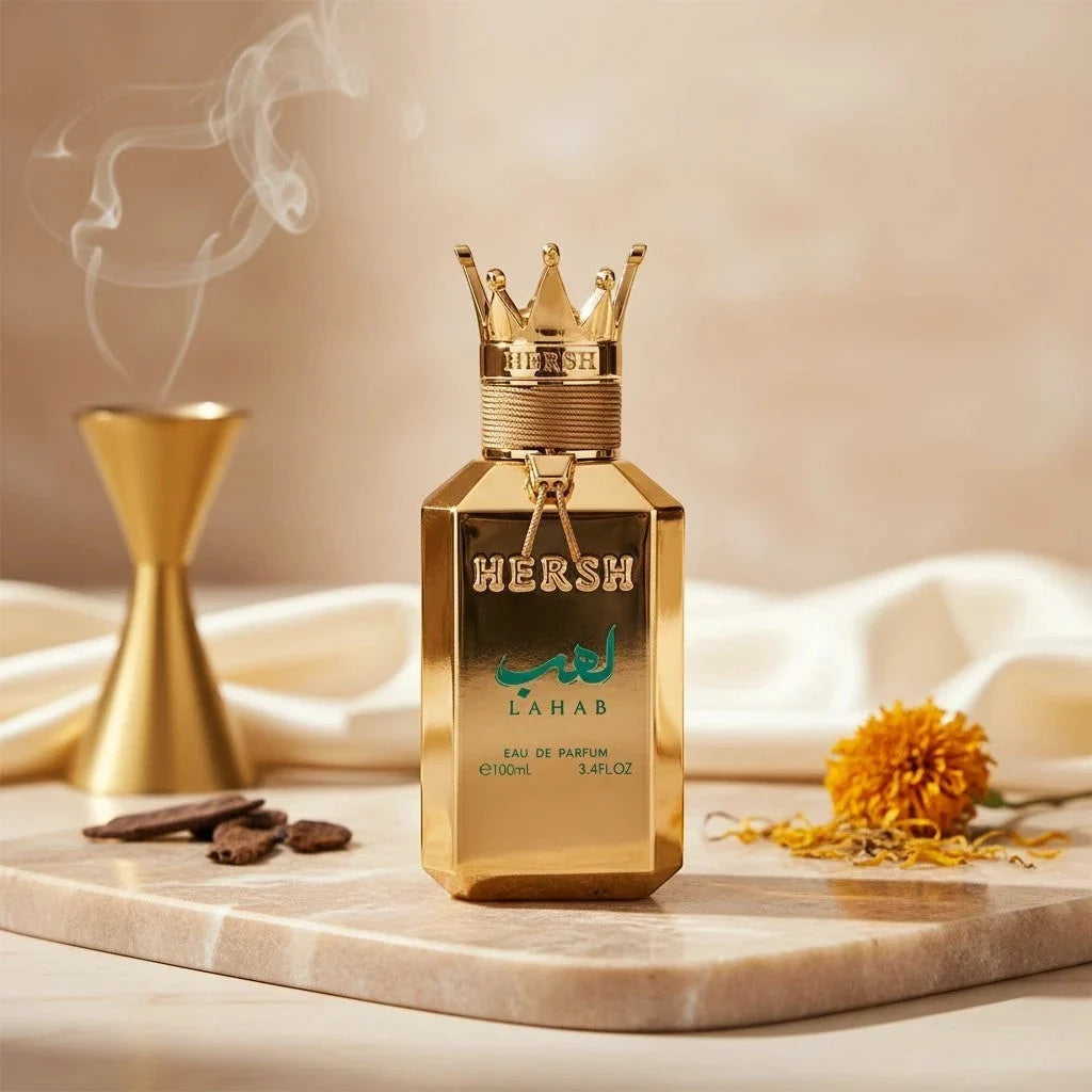 HERSH LAHAB 100ML-gemello di bois imperial-Pepe Nero, Vetiver e Basilico;Pepe Timut e Pompelmo;Patchouli.