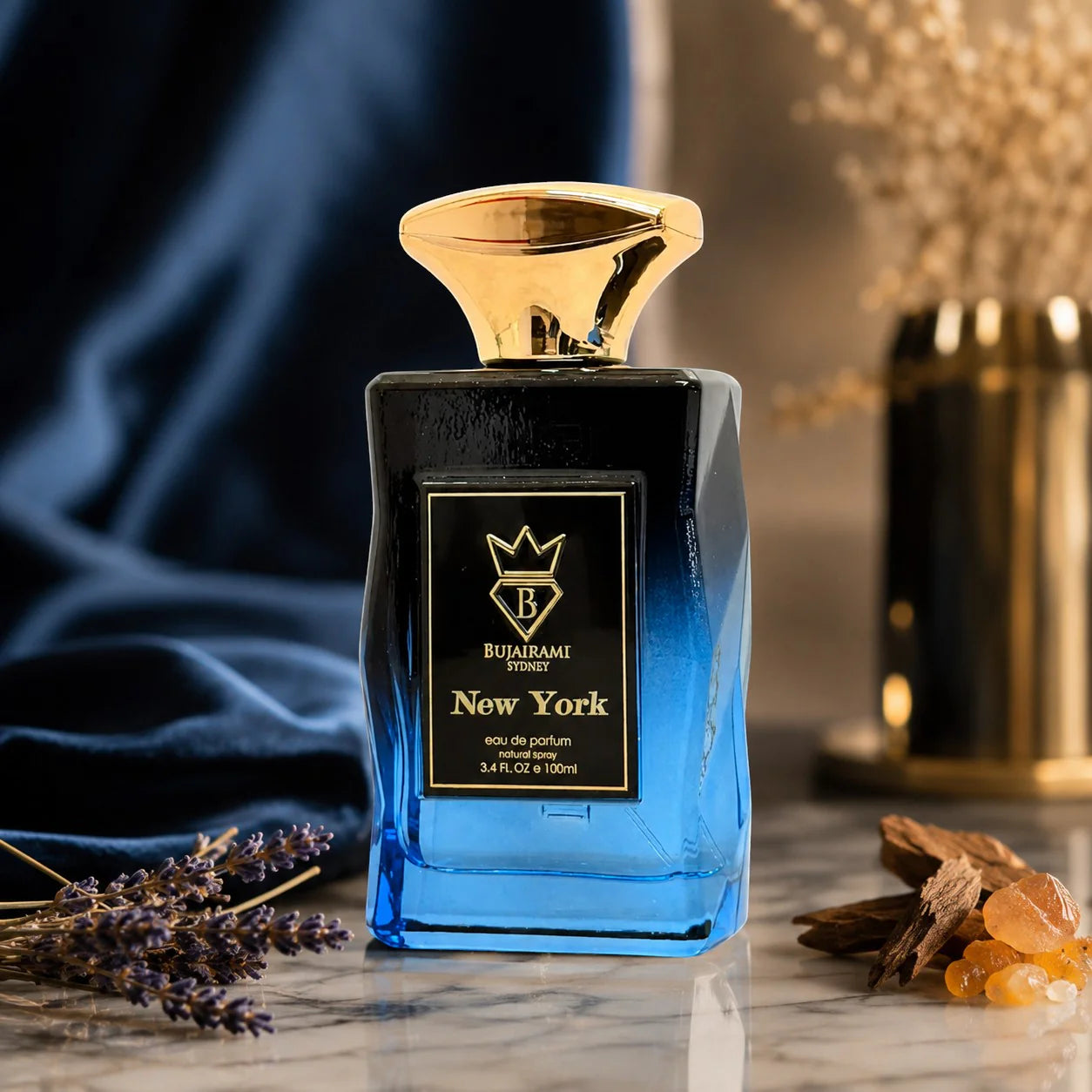 BUJAIRAMI NEW YORK 100ML-Lafayette Street-bergamotto,coriandolo,mela, ambroxan e vaniglia,ambra grigia, fava tonka e note legnose.