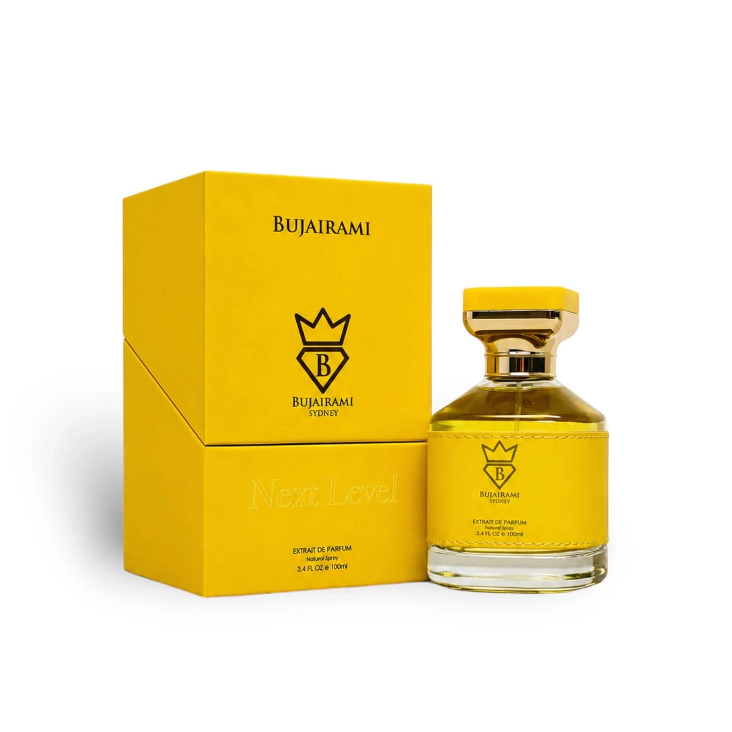BUJAIRAMI NEXT LEVEL EXTRAIT 100ml-Note di testa:  Pompelmo, zenzero e bergamotto,Note acquatiche, rosmarino, salvia e geranio,Ambroxan, Ambra e Labdano