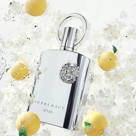 AFNAN SUPREMACY SILVER EDP100ML- AVENTUS-Ananas, Ribes Nero, Bergamotto e Mela; Betulla, Patchouli, Gelsomino del Marocco e Rosa;Muschio, Muschio di Quercia, Ambra Grigia e Vaniglia.